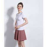WHITE | Ladiesケーブモチーフ/リブTeeシャツ | aimoha 