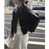 韓国風フェイクレザージャケット レディース ジャケット | aimoha | 詳細画像6