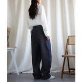 14色2WAYデザインジーンズデニム深めのウエストタックハイウエストデニムパンツ… | aimoha  | 詳細画像56 