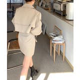 新作在庫限り ジャケット＆ミニスカートのトレンチセットアップ 韓国ファッション | aimoha  | 詳細画像7 