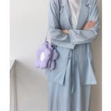 パープル×パープル | フラワーショルダーバッグ レディース 斜めがけ | aimoha