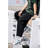 ブラック | HOOK 薄手裾折り返しデザインカーゴバンツ 韓国ファッション | HOOK
