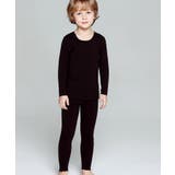 BLACK | 発熱インナー 微起毛 裏起毛 | aimoha kids