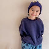 【aimoha-KIDS-】韓国子供服 暖かい裏フリーススウェット | aimoha kids | 詳細画像1