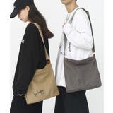 ショルダーバッグシンプル英字プリントキャンバスショルダーバッグ トートバッグ | HOOK | 詳細画像4