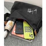 ショルダーバッグシンプル英字プリントキャンバスショルダーバッグ トートバッグ | HOOK | 詳細画像8