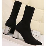 ブラック | Jasmine Grandiflorum【Jasmine】7㎝ヒール 楽々♪ | aimoha 