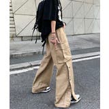 genderユニセックスコットンカーゴパンツ 韓国ファッション ストリート系 | aimoha | 詳細画像2