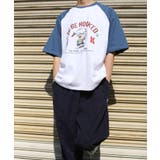 Tシャツ 【HOOK】アメカジイラストプリントラグランスリーブ半袖TEE ユニセ… | HOOK | 詳細画像12 