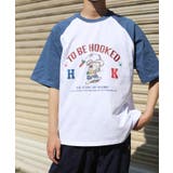 Tシャツ 【HOOK】アメカジイラストプリントラグランスリーブ半袖TEE ユニセ… | HOOK | 詳細画像16 