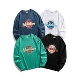 ロンT HOOK 古着風アメカジロゴプリントロングTEE | HOOK | 詳細画像2