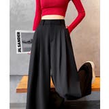 ハイウエストタックワイドパンツ | aimoha  | 詳細画像9 