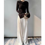 ハイウエストタックワイドパンツ | aimoha  | 詳細画像15 