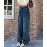 カーブライン ワイドデニムパンツ | aimoha  | 詳細画像10 