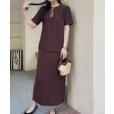 リブニットセットアップ ニットトップス+スカート 2点セット | aimoha | 詳細画像4