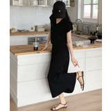 Vネックニットセットアップ 2点セット ニット+スカートセット | aimoha | 詳細画像7