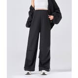 ブラック | ドローストリング付きマタニティカーゴパンツ | aimoha 