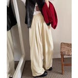 タックギャザー ワイドリラックスパンツ | aimoha | 詳細画像9
