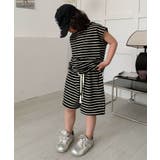 【aimoha-KIDS-】ボーダーTシャツセットアップ | aimoha kids | 詳細画像9