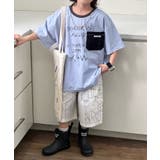 【aimoha-KIDS-】キッズ デザインポケットTシャツ | aimoha kids | 詳細画像1