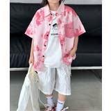 【aimoha-KIDS-】キッズ タイダイ半袖シャツ | aimoha kids | 詳細画像1