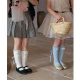 【aimoha-KIDS-】リボンストラップ付きミドルソックス | aimoha kids | 詳細画像4