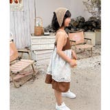 【aimoha-KIDS-】キッズ かぎ針編みキャミワンピ+バブーシュカセット | aimoha kids | 詳細画像3