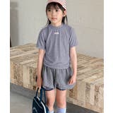 【aimoha-KIDS-】シンプルロゴ風ベーシックTシャツ | aimoha kids | 詳細画像2