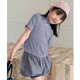 グレー | 【aimoha-KIDS-】シンプルロゴ風ベーシックTシャツ | aimoha kids