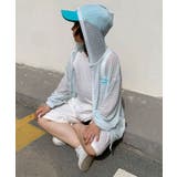 【aimoha-KIDS-】薄手ボーダージップアップパーカー | aimoha kids | 詳細画像8 