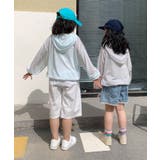 【aimoha-KIDS-】薄手ボーダージップアップパーカー | aimoha kids | 詳細画像10 