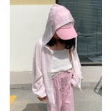 【aimoha-KIDS-】薄手ボーダージップアップパーカー | aimoha kids | 詳細画像17 