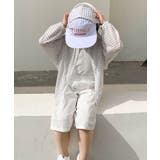 【aimoha-KIDS-】薄手ボーダージップアップパーカー | aimoha kids | 詳細画像18 