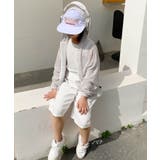 【aimoha-KIDS-】薄手ボーダージップアップパーカー | aimoha kids | 詳細画像19 