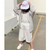 【aimoha-KIDS-】薄手ボーダージップアップパーカー | aimoha kids | 詳細画像21 