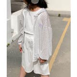 【aimoha-KIDS-】薄手ボーダージップアップパーカー | aimoha kids | 詳細画像22 