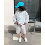 【aimoha-KIDS-】薄手ボーダージップアップパーカー | aimoha kids | 詳細画像2 