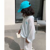 【aimoha-KIDS-】薄手ボーダージップアップパーカー | aimoha kids | 詳細画像4 