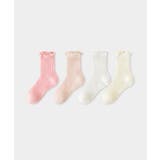マルチ | 【aimoha-KIDS-】キッズ メロウフリルソックスセット | aimoha kids