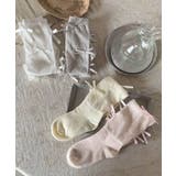 【aimoha-KIDS-】サイドリボン付きミドルソックス | aimoha kids | 詳細画像1
