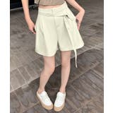 ボタンリボンベルト付き タックショートパンツ | aimoha | 詳細画像13
