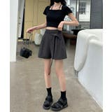 ボタンリボンベルト付き タックショートパンツ | aimoha | 詳細画像14