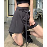 ボタンリボンベルト付き タックショートパンツ | aimoha | 詳細画像18