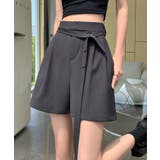 ボタンリボンベルト付き タックショートパンツ | aimoha | 詳細画像19