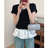 ドット柄半袖トップス | aimoha | 詳細画像6
