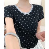 ドット柄半袖トップス | aimoha | 詳細画像7