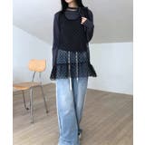 ドットチュールティアードタンクトップ | aimoha  | 詳細画像1 