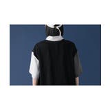 HOOK アシメトリー切り替えデザイン ネクタイ付き半袖poloシャツ | HOOK | 詳細画像14