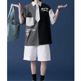 HOOK アシメトリー切り替えデザイン ネクタイ付き半袖poloシャツ | HOOK | 詳細画像5