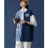 HOOK アシメトリー切り替えデザイン ネクタイ付き半袖poloシャツ | HOOK | 詳細画像11